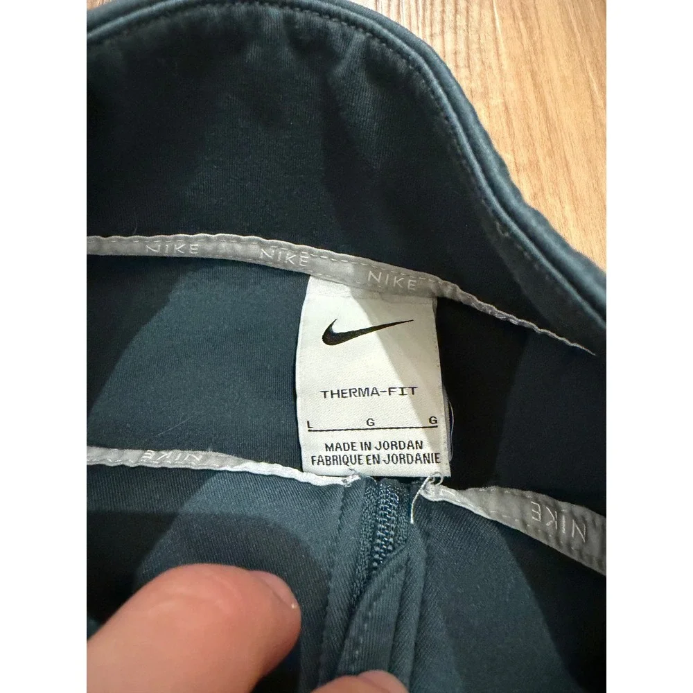 Nike Pullover Womens Large Teal Therma-FIT 1/4 Zip Training Top DD4945-328